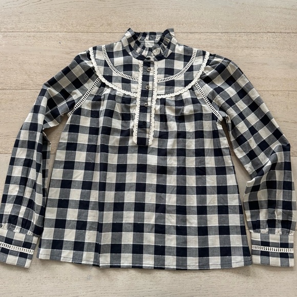 NWOT SEZANE CHEMISE BAILEY BLOUSE 36 - Picture 5 of 10